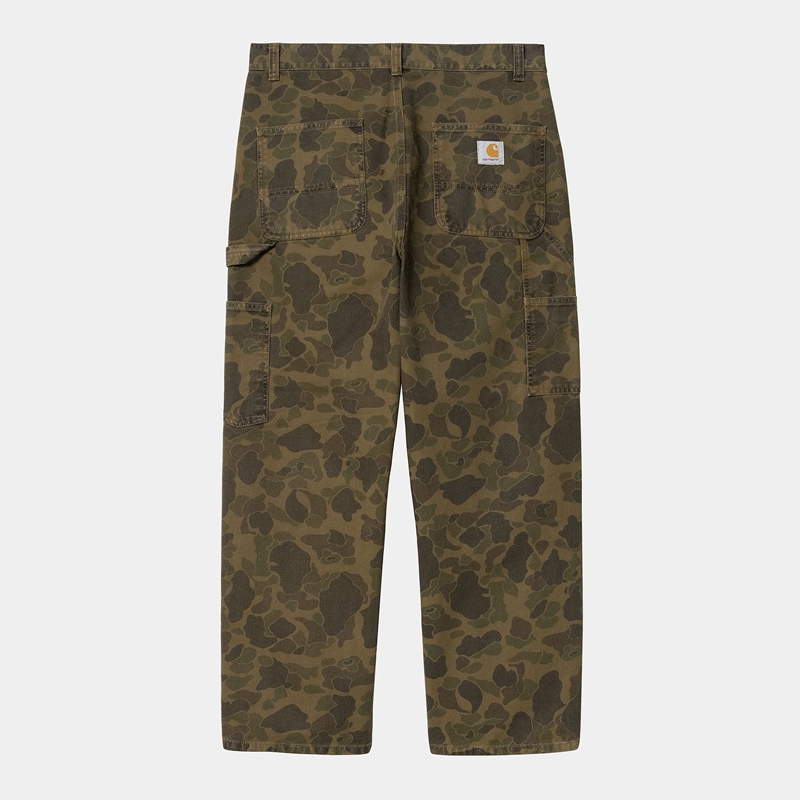 Olive Men Carhartt Duck Single Knee Pants | ENB-190874