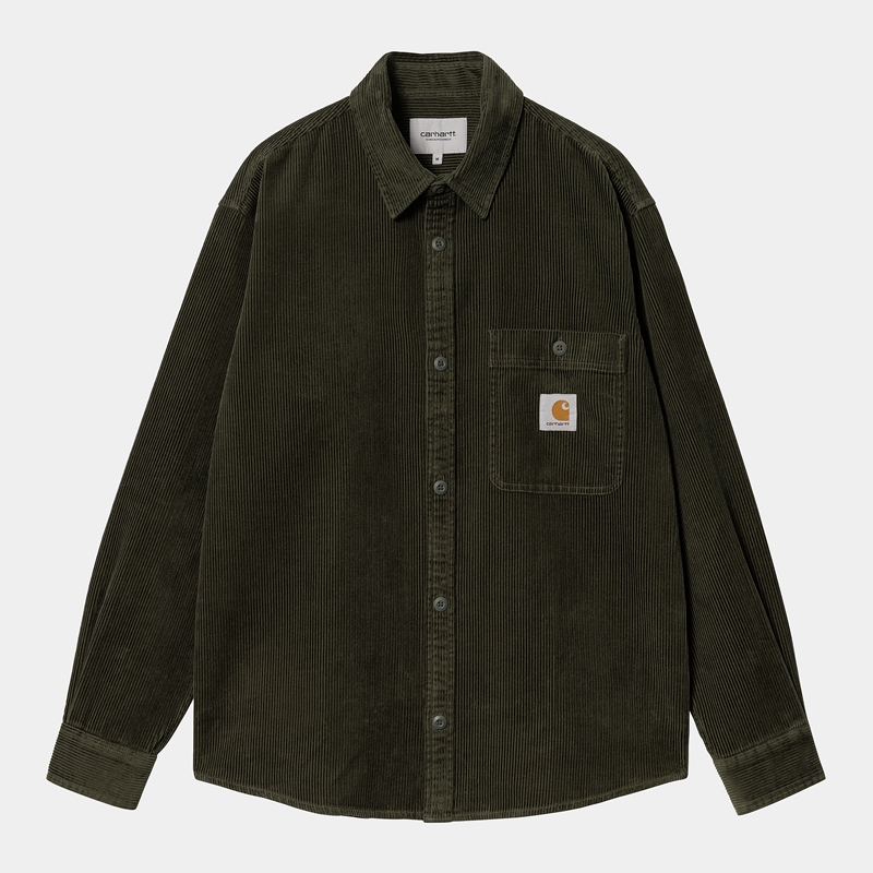 Olive Men Carhartt Flint Shirts | EVS-196340