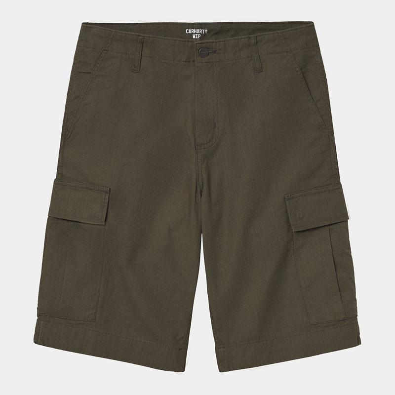 Olive Men Carhartt Regular Cargo Shorts | NRB-497263