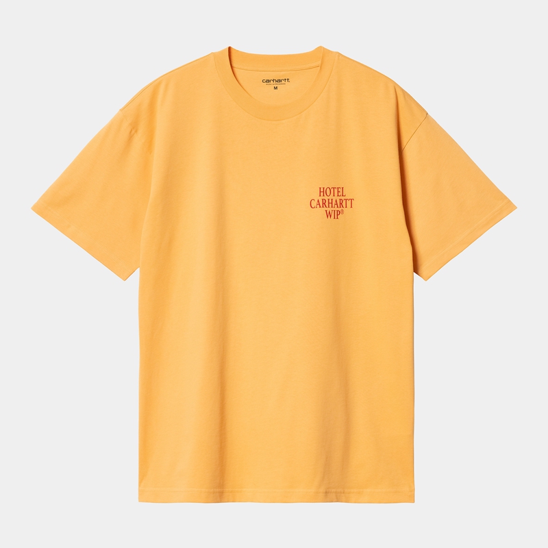 Orange Men Carhartt Hotel Keys T-Shirt | DOT-136427