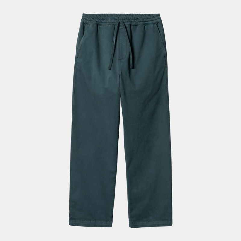 Peacock Blue Men Carhartt Floyde Pants | ZDE-275039