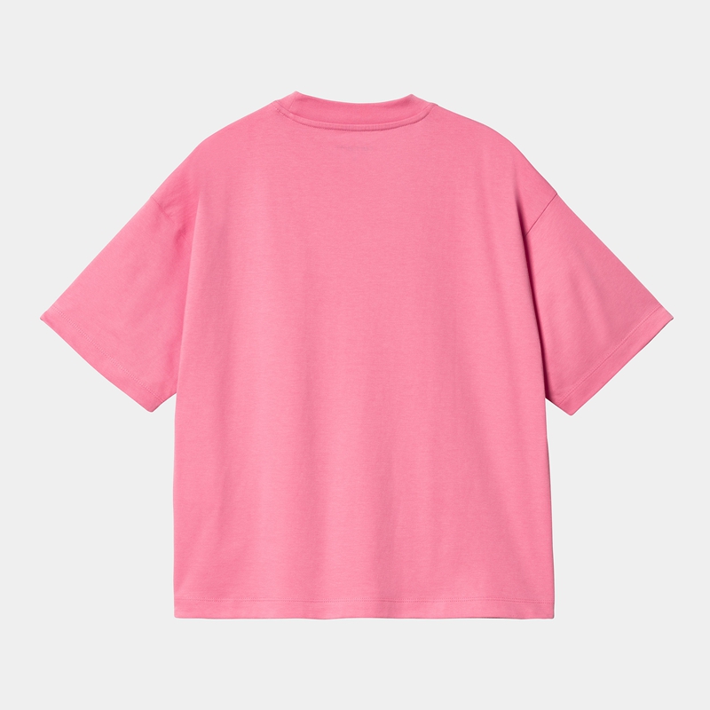 Pink Women Carhartt Chester T-Shirt | ZUE-654372