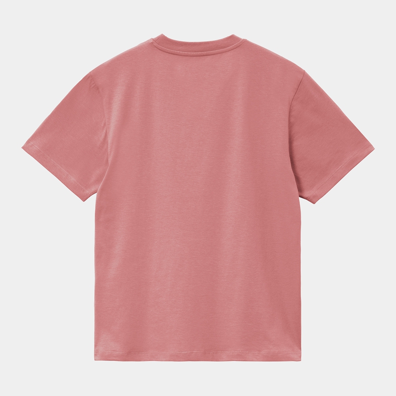 Rose Women Carhartt Pocket T-Shirt | OMA-758613