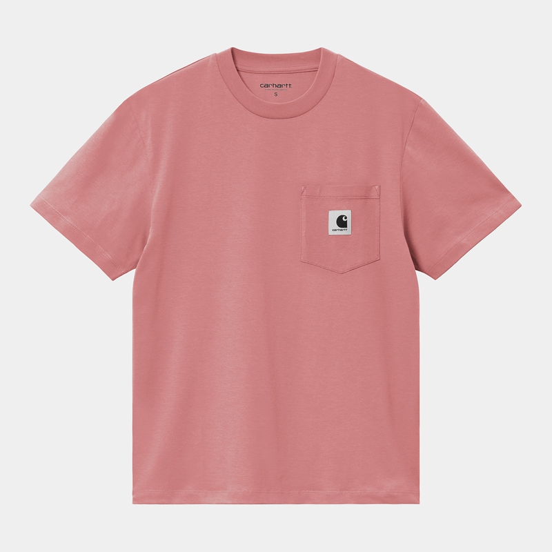 Rose Women Carhartt Pocket T-Shirt | OMA-758613