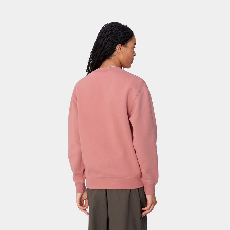 Rose Women Carhartt W' Sweatshirt | YBD-284731