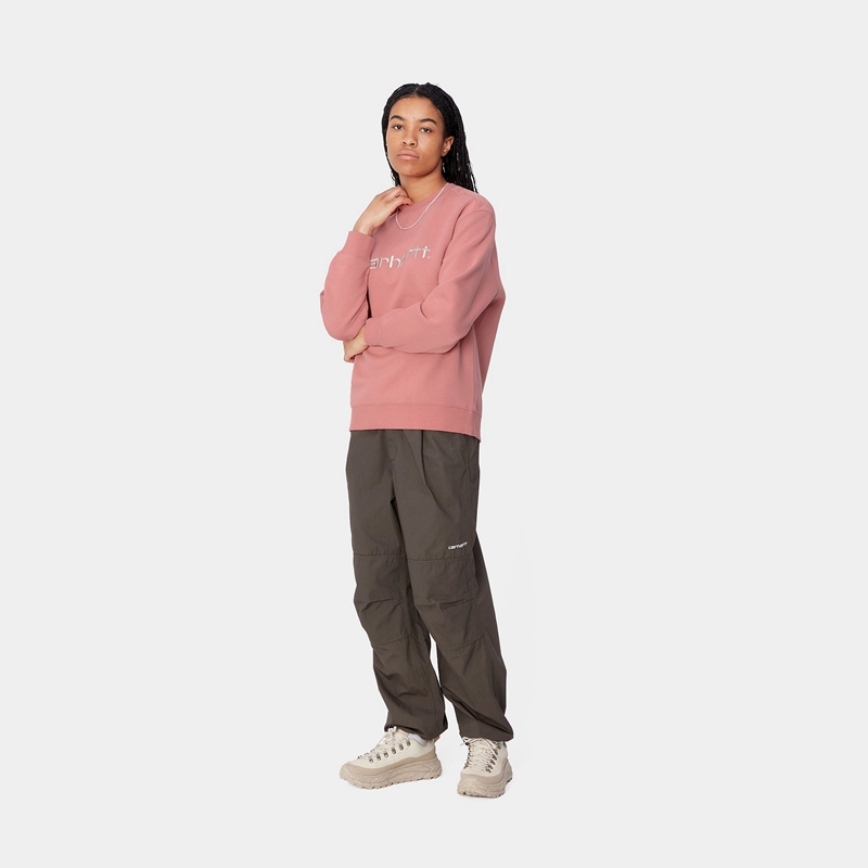 Rose Women Carhartt W' Sweatshirt | YBD-284731