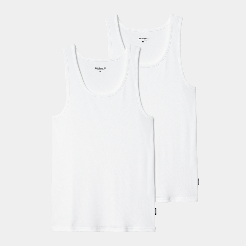 White Men Carhartt A-Shirt Tanks | XLO-176059