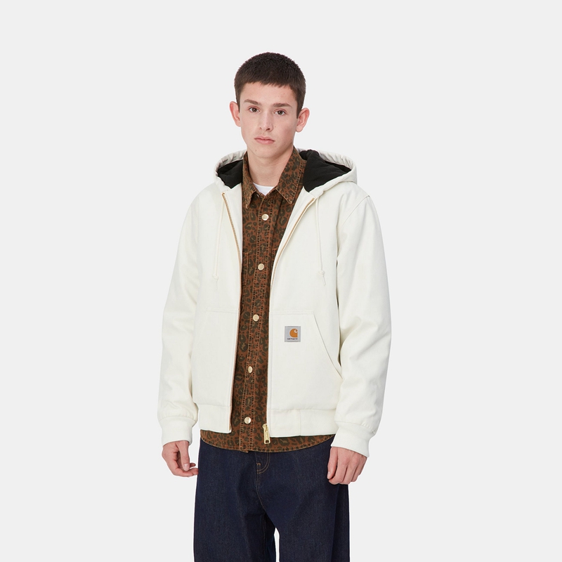 White Men Carhartt Active Winter Jackets | RLX-129305