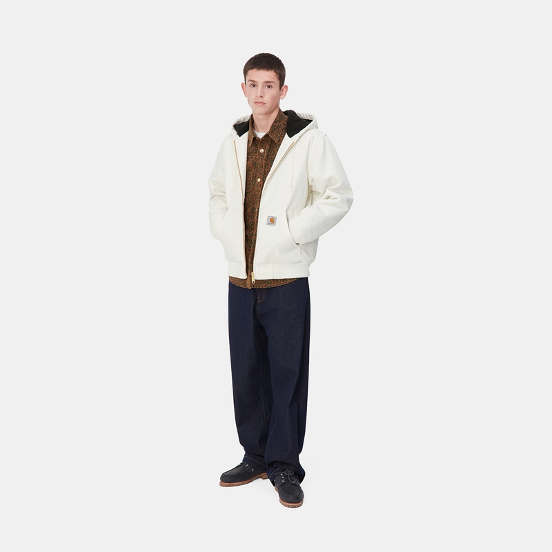 White Men Carhartt Active Winter Jackets | RLX-129305