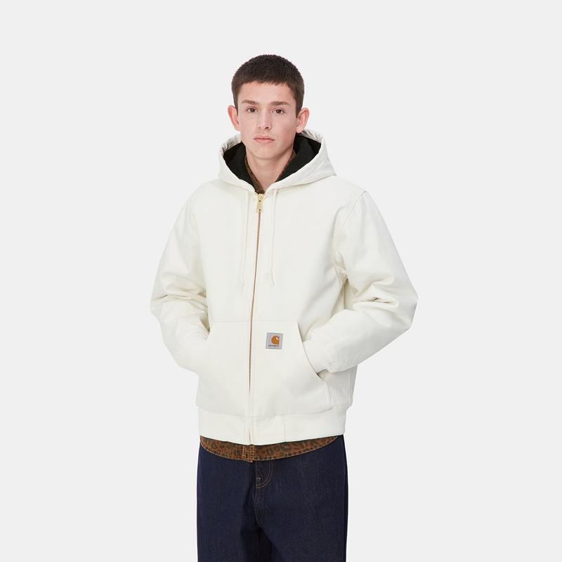 White Men Carhartt Active Winter Jackets | RLX-129305