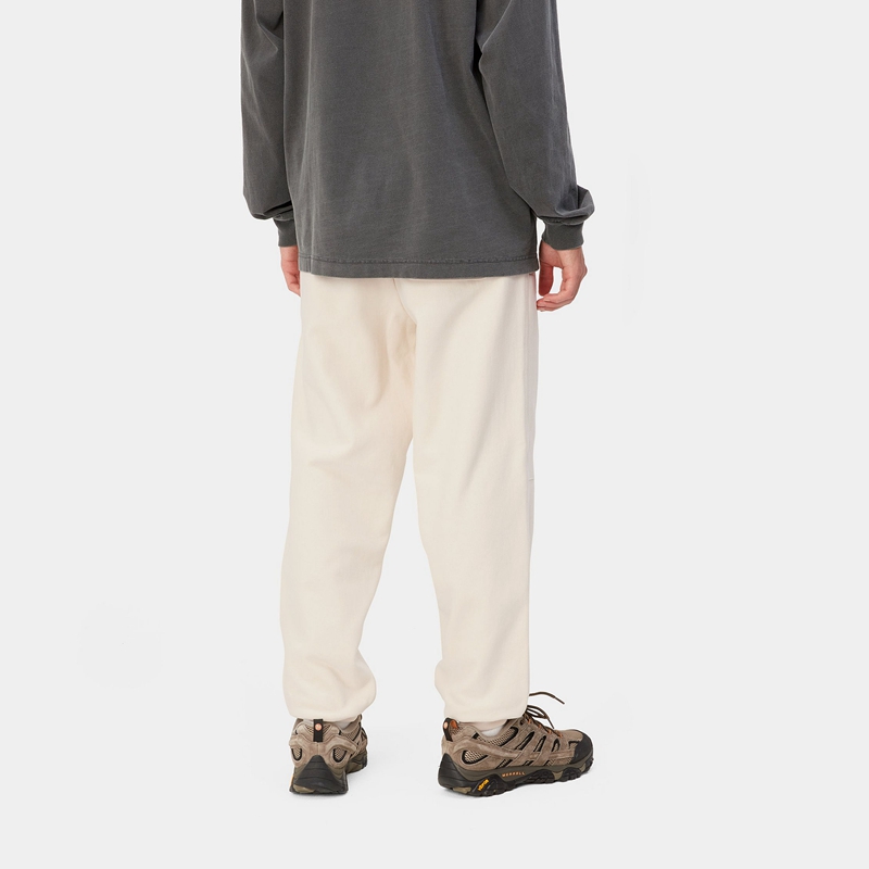 White Men Carhartt American Script Jogging Pants | QUA-165820