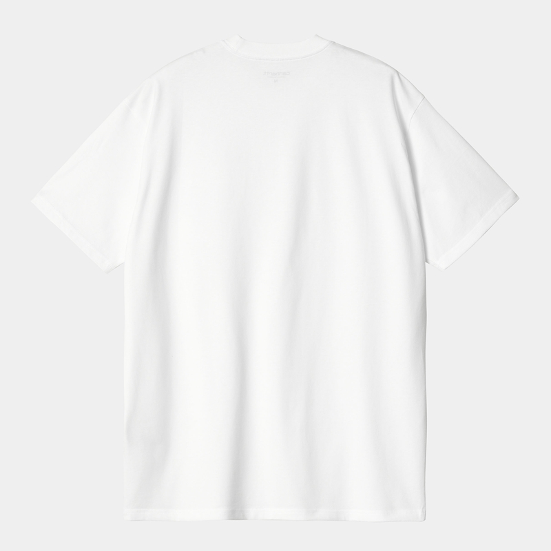 White Men Carhartt Amour Pocket T-Shirt | OBZ-082517