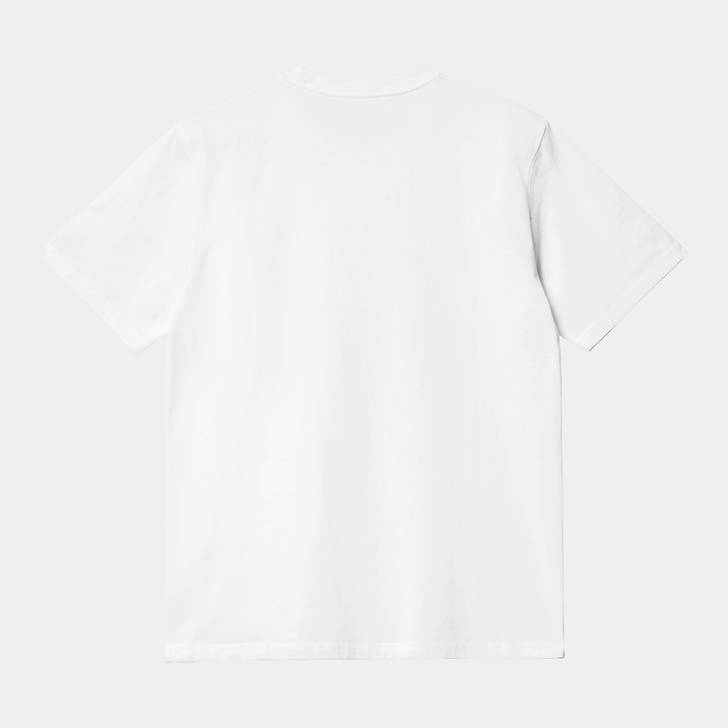 White Men Carhartt Base T-Shirt | JKH-597240