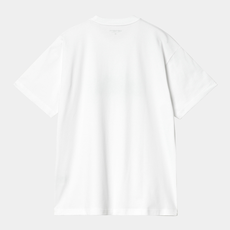 White Men Carhartt Brush WIP T-Shirt | DRN-602783