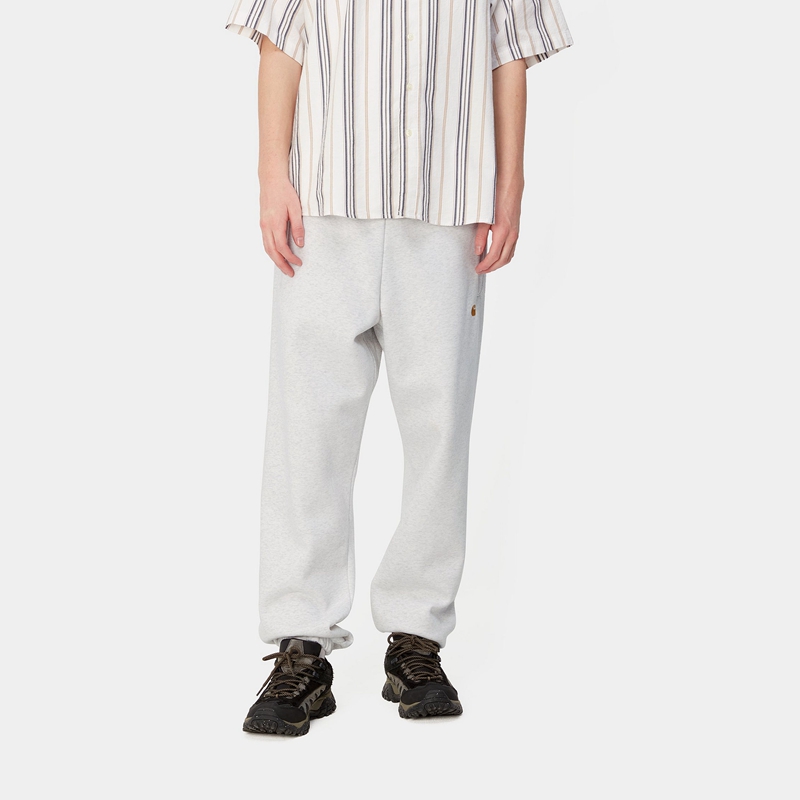 White Men Carhartt Chase Pants | AVN-980721