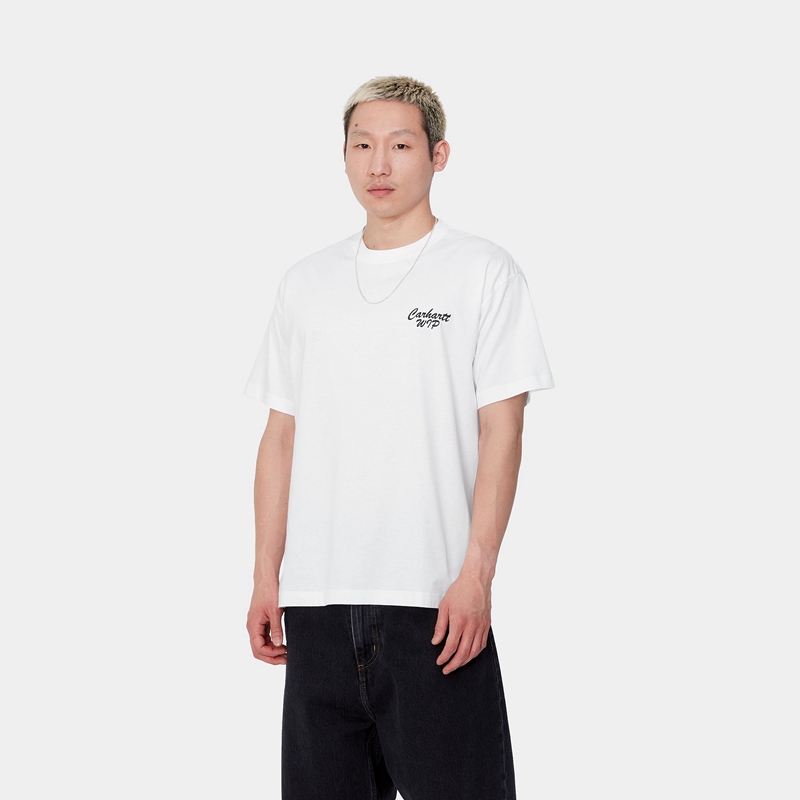 White Men Carhartt Friendship T-Shirt | DYI-652014