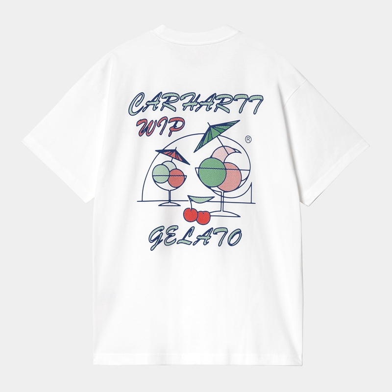 White Men Carhartt Gelato T-Shirt | GNI-618452