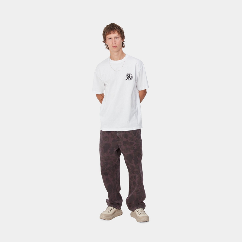 White Men Carhartt Inspector T-Shirt | LBM-807462