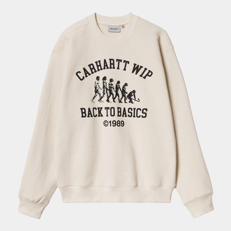 White Men Carhartt Main Basics Sweatshirt | KSZ-758230