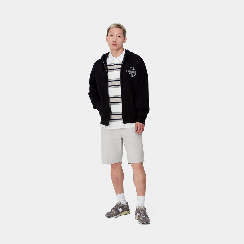 White Men Carhartt Single Knee Shorts | AVS-275498