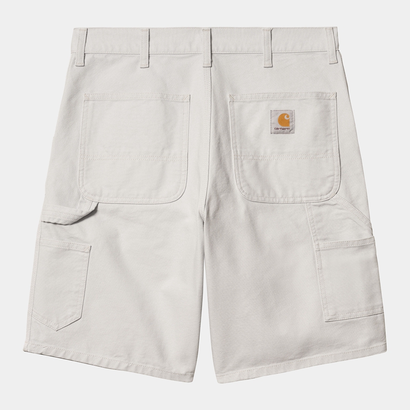 White Men Carhartt Single Knee Shorts | AVS-275498