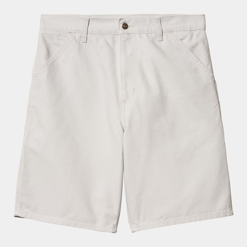 White Men Carhartt Single Knee Shorts | AVS-275498