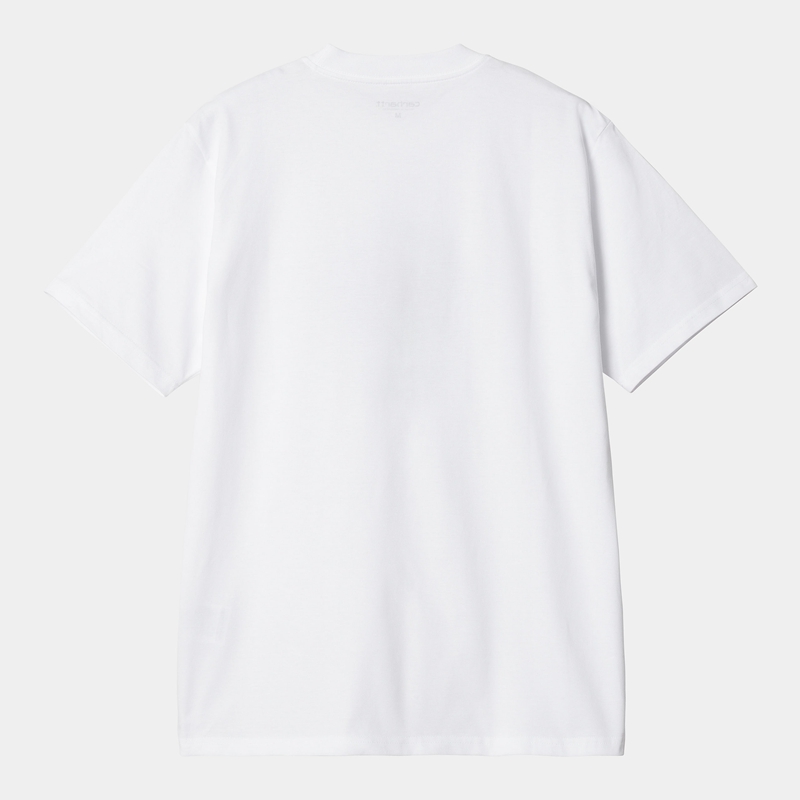 White Men Carhartt Smart T-Shirt | VXJ-059236