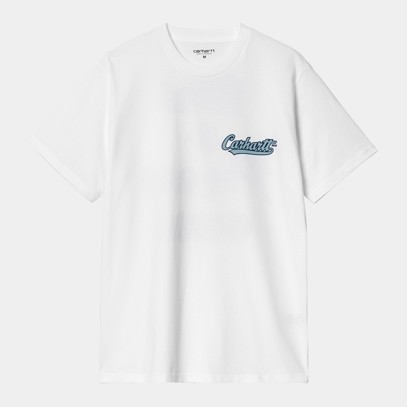 White Men Carhartt Spill T-Shirt | WRD-648793