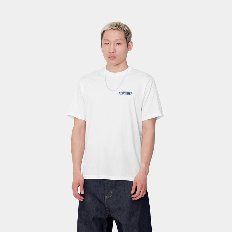 White Men Carhartt Trade T-Shirt | GUD-349876