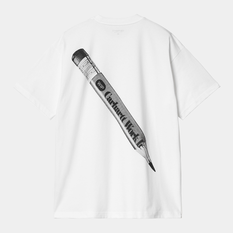 White Men Carhartt WIP Pencil T-Shirt | YAU-953206