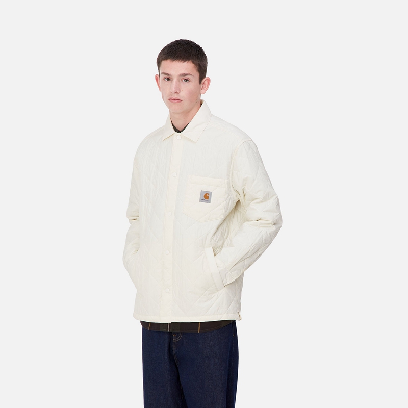 White Men Carhartt Wadeson Shirt Jackets | OVG-435128