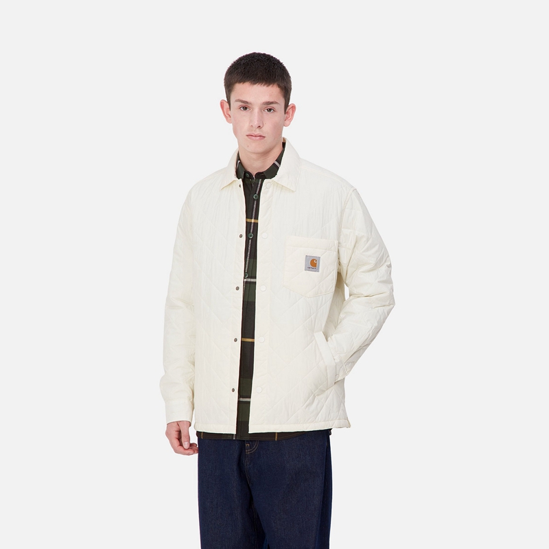 White Men Carhartt Wadeson Shirt Jackets | OVG-435128