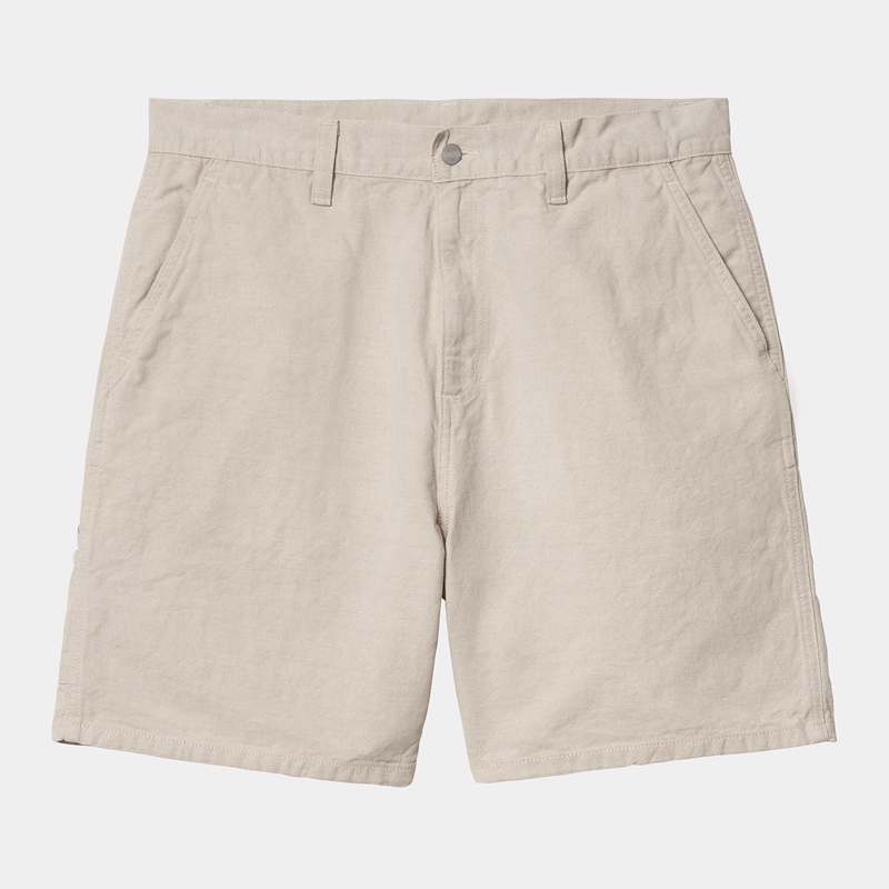 White Men Carhartt Walter Single Knee Shorts | WLM-140785