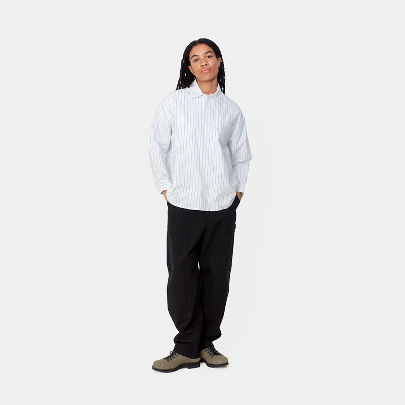 White Women Carhartt Dowlen Shirts | HEG-504632