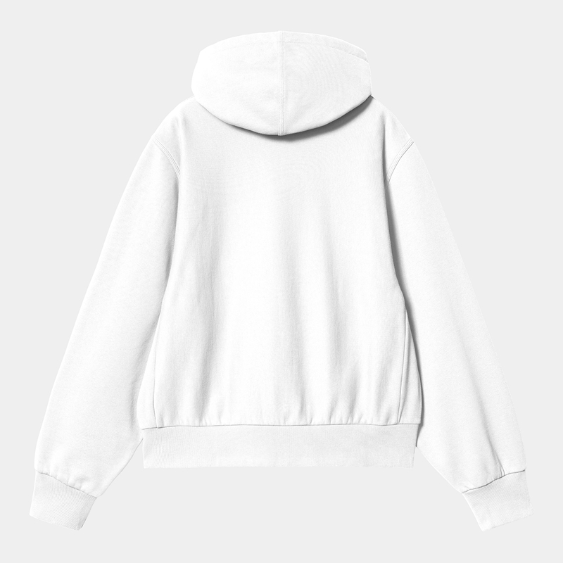 White Women Carhartt Hooded American Script Sweatshirt | ZVL-432180