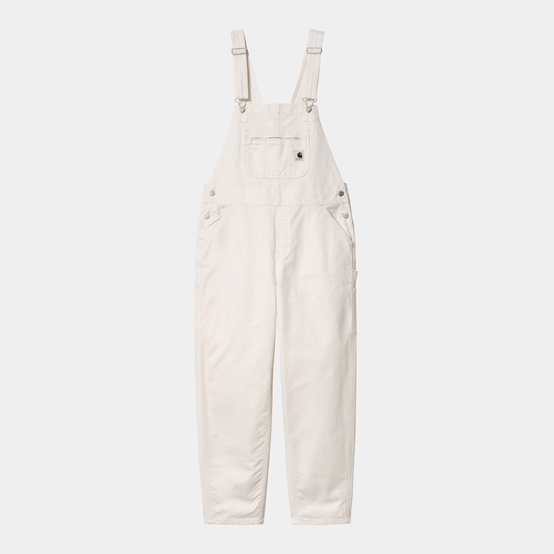 White Women Carhartt Norris Bib Overalls | GNO-628054