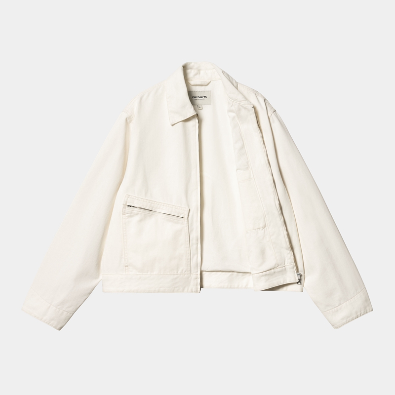 White Women Carhartt Norris Jackets | FHT-192756