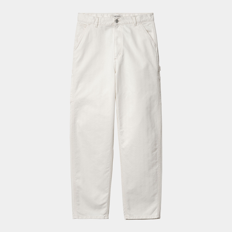 White Women Carhartt Norris Single Knee Pants | RWQ-302469