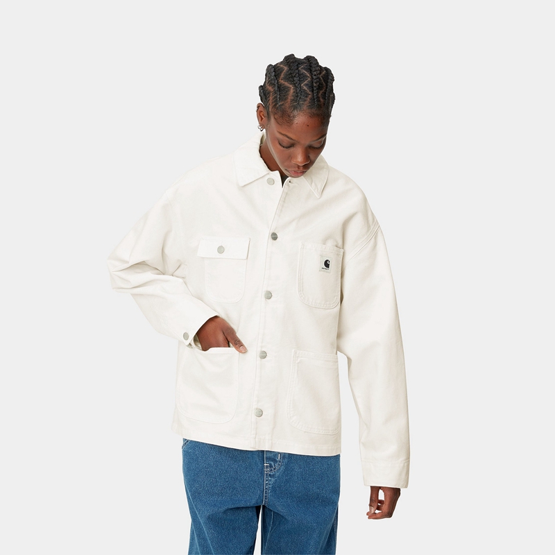 White Women Carhartt OG Michigan Coats | KPA-873941