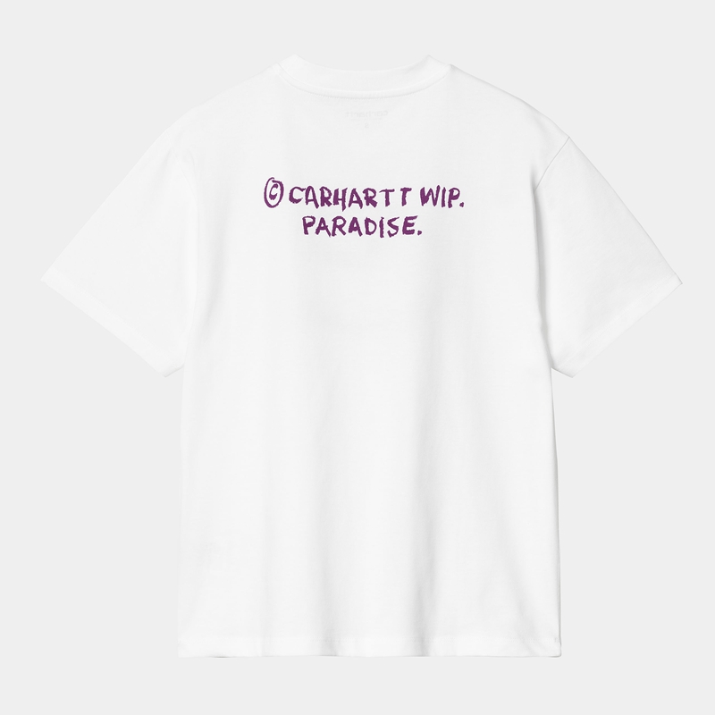 White Women Carhartt Paradise C T-Shirt | HMO-530718