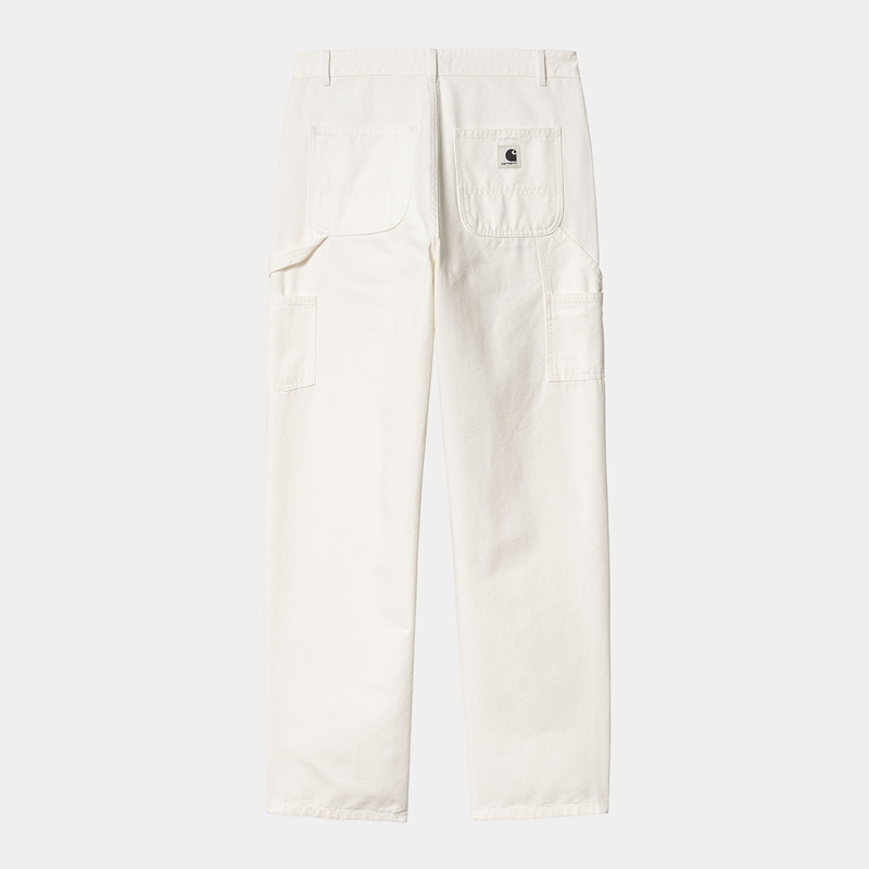 White Women Carhartt Pierce Double Knee Pants | JPU-052983