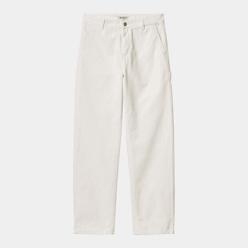 White Women Carhartt Pierce Straight Pants | ORL-086527