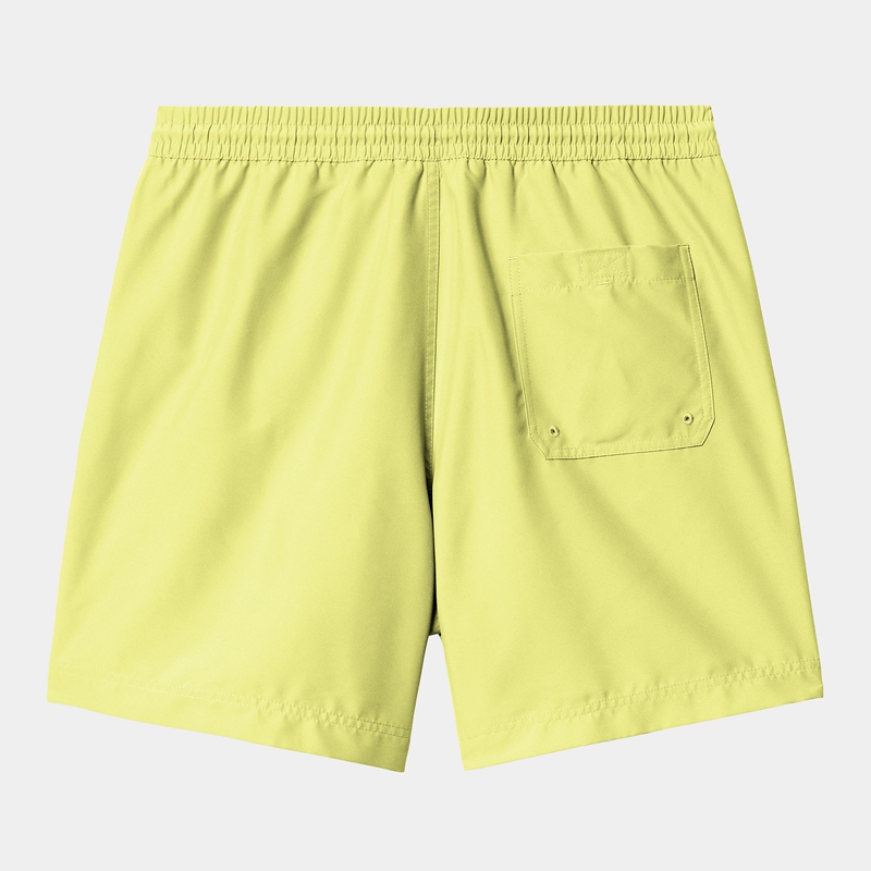 Yellow Men Carhartt Chase Swim Trunk Shorts | SNB-106849