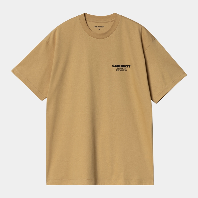 Yellow Men Carhartt Ducks T-Shirt | LPK-049615